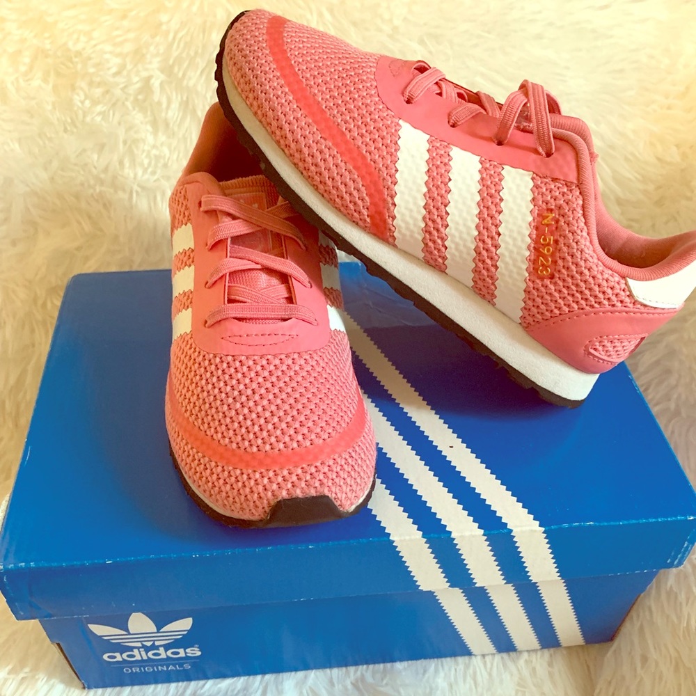 Pink Adidas sneakers